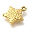 Ocean Theme 304 Stainless Steel Pendants STAS-Z092-06G-07-2