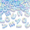 50Pcs 5 Styles UV Plating Rainbow Iridescent Acrylic Beads OACR-TA0004-93B-3