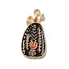 Thanksgiving Day Golden Tone Alloy Enamel Pendants ENAM-M002-01O-G-1