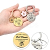 Alloy Enamel & 304 Stainless Steel Keychain KEYC-YW00094-01-5