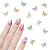 180Pcs 6 Colors Butterfly Resin Cabochons MRMJ-HY0002-51-1