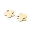 304 Stainless Steel Laser Cut Flower Connector Charms STAS-M111-12G-01-2