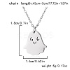 Halloween 304 Stainless Steel Laser Cut Pendant Necklaces FS-WG247A7-08-1