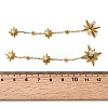 304 Stainless Steel Crystal Rhinestone Star Dangle Stud Earring LS-EJEW-G451-04G-3