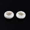 12Pcs 12 Patterns Natural Freshwater Shell Beads SHEL-N003-32-3