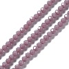 Faceted(32 Facets) Glass Beads Strands EGLA-J042-36B-13-1