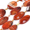 Natural Banded Agate Beads Strands G-P605-F01-01-2