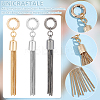3 Sets 3 Colors  Alloy Keychain Tassel Chain Pendant Decoration HJEW-UN0001-25-5