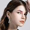24Pcs 303 Stainless Steel Textured Hoop Earrings for Women EJEW-SC0001-78-5