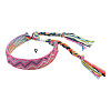 Cotton Braided Wave Pattern Cord Bracelet FIND-PW0013-002I-1