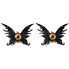 Butterfly with Eye Plastic Alligator Hair Clips PHAR-M015-04-1