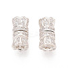 925 Sterling Silver & Clear Cubic Zirconia Screw Clasps STER-T008-78S-1