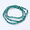 Electroplate Glass Beads Strands EGLA-F121-HR-A01-2