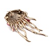 Jellyfish Alloy Rhinestones Tassel Brooches JEWB-S022-11C-3
