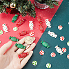 SUNNYCLUE 70Pcs 5 Styles Christmas Opaque Resin Cabochons RESI-SC0002-81-3