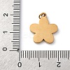 316 Surgical Stainless Steel Enamel Pendants STAS-K258-40C-G-3