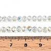 Transparent Glass Beads Strands X-EGLA-N016-4mm-06-4