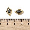Horse Eye Brass Glass Cabochons KK-A275-15G-3