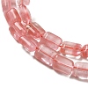 Cherry Quartz Glasse Beads Strands G-G085-A08-01-3