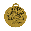 Tibetan Style Alloy Enamel Pendants Setting TIBEP-3395-AG-NR-1