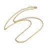 Ion Plating(IP) 304 Stainless Steel Cable Chain Necklaces for Women Men X-STAS-M102-68G-4