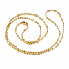 304 Stainless Steel Ball Chain Necklaces Making MAK-I008-03G-B03-2
