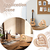 Heart Unfinished Wood Decoration DIY-WH0888-465-6