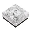 Flower Print Cardboard Paper Jewelry Storage Boxes LS-CON-P022-01C-1
