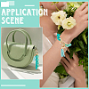 2Pcs Acrylic Cable Chain Bracelet Pendant Decorations AJEW-SC0003-71C-4