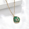 304 Stainless Steel Micro Pave Cubic Zirconia constellation Pendant Necklaces NJEW-R021-01G-02-1