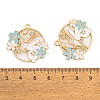 Rack Plating Alloy Enamel Pendants FIND-A040-05B-02G-3