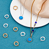 10Pcs 2 Colors Electroplating Brass Pendant Cabochon Settings KK-FH0007-83-5