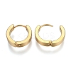 304 Stainless Steel Huggie Hoop Earrings EJEW-O087-09H-2