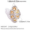 304 Stainless Steel Two Tone Cuff Rings FS-WGD264E-03-1