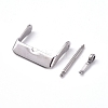 316L Stainless Steel Watch Band Clasps STAS-WH0016-01B-P-1