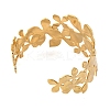 Ion Plating(IP) 304 Stainless Steel Cuff Bangles for Women BJEW-D048-03G-3