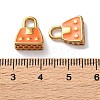 304 Stainless Steel Enamel Charms STAS-L022-549G-03-3
