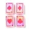 UV Plating Rainbow Iridescent Acrylic Enamel Beads SACR-G034-11A-1