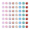 240Pcs 8 Colors Transparent Baking Paint Glass Beads GLAA-TA0001-18-2