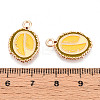Fruit Alloy Enamel Pendants ENAM-T022-32H-3