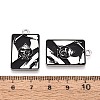 Halloween Theme Alloy and Enamel Pendants ENAM-T021-30D-01-3