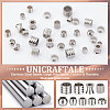 54Pcs 9 Style 201 & 304 Stainless Steel Beads STAS-UN0048-89-5