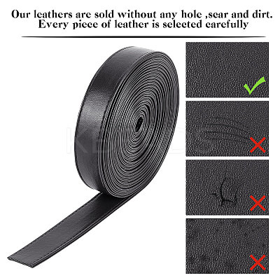Flat PU Imitation Leather Cord LC-WH0006-05B-02-1
