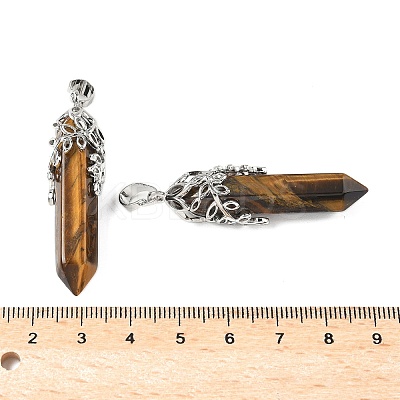 Natural Tiger Eye Pendants G-M450-01P-13-1