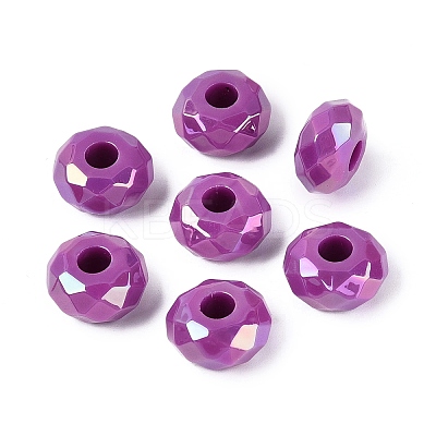 Opaque Acrylic European Beads OACR-E033-23G-1
