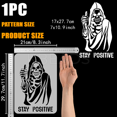Plastic Hollow Out Drawing Painting Stencils Templates DIY-WH0396-854-1