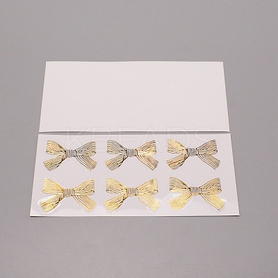 Bowknot Waterproof Paper Gift Tag Stickers DIY-WH0258-85-1