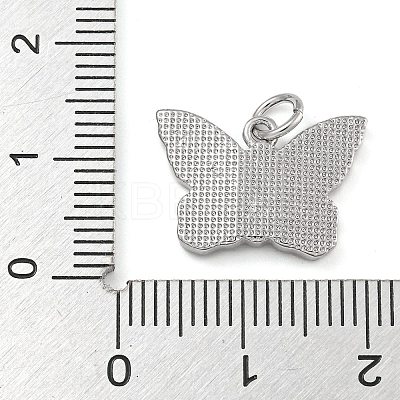 Brass Pendants with Shell and Jump Rings KK-D534-01P-1