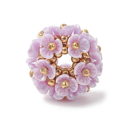 Resin Imitation Pearl Beads PALLOY-MZ01261-04-1