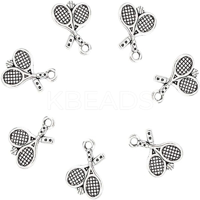 80Pcs Tibetan Style Zinc Alloy Pendants TIBEP-UN0001-01-1